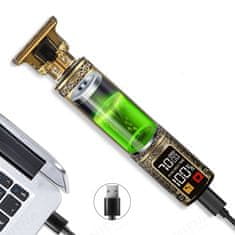 IZMAEL Elektrický strojek na vlasy s USB nabíjením Dragon-Bílá KP25782