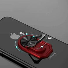 Magnetický 360° ring držák telefonu na prst - černý