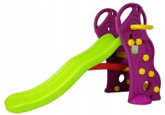 Lean-toys Plastová skluzavka s fialovým žebříkem