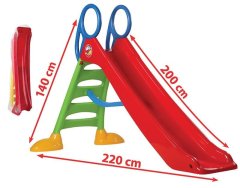 Lean-toys Zahradní skluzavka pro děti 2085 velká 200 cm