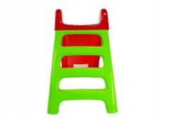 Lean-toys Zahradní skluzavka pro děti 428 zeleno-červená