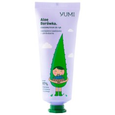 Yumi Hand cream Aloe & Blueberry - hydratační krém na ruce pro každodenní použití, regeneruje, zklidňuje podráždění, 75ml