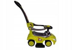 Lean-toys Mega Car 3v1 Yellow Ride s Pusherem