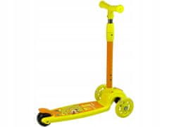 Lean-toys Tříkolka balanční koloběžka, zářící žlutá kola