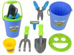 Lean-toys Sada zahradního příslušenství kbelík nůžky lopaty