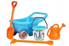Lean-toys Zahradní trakař modrý 4265