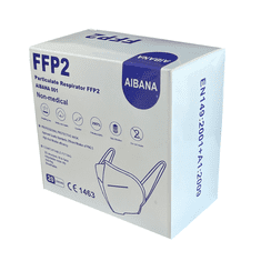 AIBANA respirátor FFP2, CE, 20ks balení, bílý