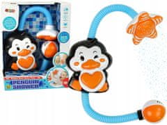 Lean-toys Dětská sada do vany Sprcha Penguin Pompk
