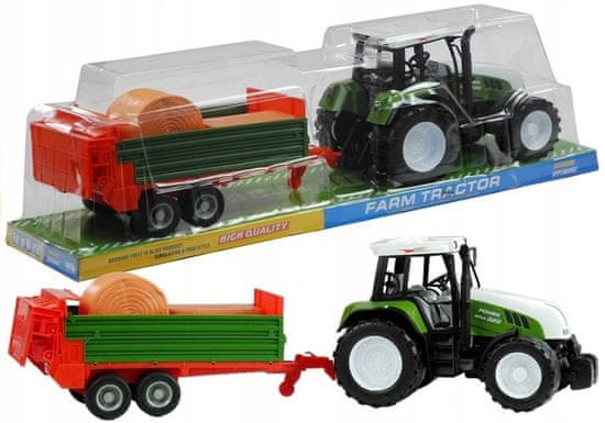 Lean-toys Velký traktor s přívěsem Příslušenství Traktor 65 cm