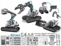Lean-toys Sada hydraulického stroje 3v1 pro vlastní potřebu bagrového kladkostroje