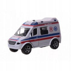 Lean-toys Kovové autíčko Van Ambulance Siréna Alarm
