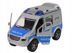 Lean-toys Kovové auto Van Police Polská slova HKG087