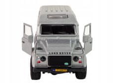 Lean-toys Auto Land Rover s transportérem Dva koně Metal 52