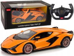 Lean-toys Auto R/C Lamborghini Sian FKP 37 Rastar 1:14 Oranžová