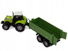 Lean-toys Traktor odnímatelný přívěs Farm Sound Green