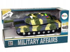Lean-toys Vojenský tank 1:16 Camo Green Arrow Sound