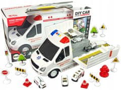 Lean-toys Doprava Ambulance Parkovací zvuky Světla Napa