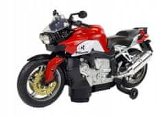 Lean-toys Červený motocykl na baterie