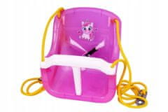 Lean-toys Pink Bucket Swing 8096