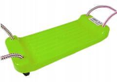 Lean-toys Zahradní houpačka plastová deska zelená 5252