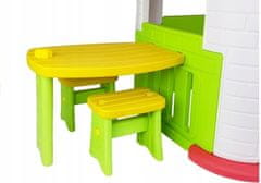 Lean-toys Sada zahradního domku, stolu a židlí