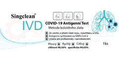 Singclean výtěrový antigenní rychlotest na COVID-19 koronavirus, 1 ks