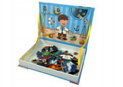 Lean-toys Magnetická kniha puzzle. Šatna. Kostýmy