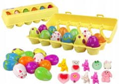 Lean-toys Sada velikonočních vajíček Fidget Toys 12 ks.