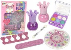 Lean-toys Make-up kit, veselá lama, kosmetický kit