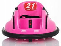 Lean-toys Vozidlo s růžovou baterií S2688