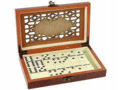 Lean-toys Logická hra Domino Dřevěný balíček 28 prvků