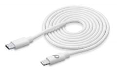CellularLine USB-C datový kabel s konektorem Lightning, 200 cm, bílý