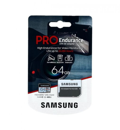 Samsung Paměťová karta micro SDXC karta 64GB PRO Endurance 61890