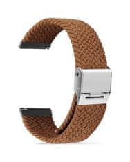 TopQ Pletený řemínek Braid pro Apple Watch 3-4-5-6-SE 42-44mm hnědý 60386