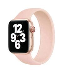 TopQ Silikonový řemínek Basic pro Apple Watch 3-4-5-6-SE 42-44mm růžový 60337