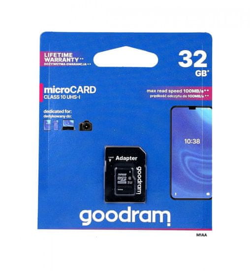 GoodRam Paměťová karta 32GB Class 10 GDM-9048