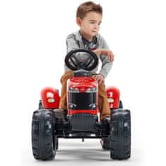 Falk Traktor Massey Ferguson červený na pedálech s