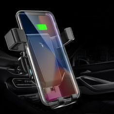 Symfony Univerzální držák na mobil do auta na ventilaci s bezdrátovým nabíjením
