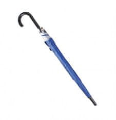 Linder Exclusiv Automatický deštník se zakřivenou rukojetí 100 cm modrý