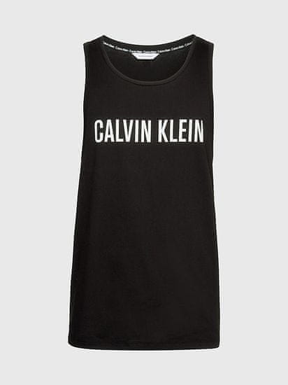 Calvin Klein Pánské plážové tílko KM0KM00837 BEH černá - Calvin Klein