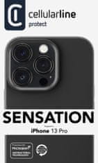 CellularLine Ochranný silikonový kryt Sensation pro Apple iPhone 13 Pro, černý
