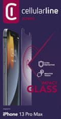 CellularLine Ochranné tvrzené sklo Second Glass Ultra pro Apple iPhone 13 Pro Max