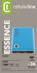 CellularLine Powerbanka Essence 5000 mAh, modrá