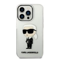 Karl Lagerfeld  Translucent Ikonik NFT Zadní Kryt pro iPhone 14 Pro Transparent