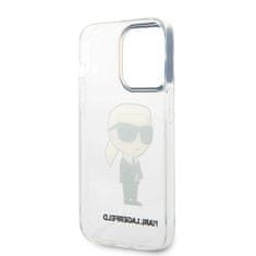 Karl Lagerfeld  Translucent Ikonik NFT Zadní Kryt pro iPhone 14 Pro Transparent