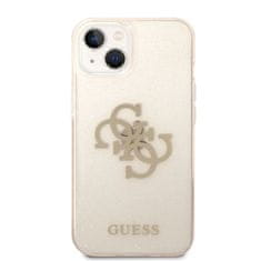 Guess  TPU Big 4G Full Glitter Zadní Kryt pro iPhone 14 Plus Gold