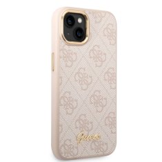 Guess  PC/TPU 4G Metal Camera Outline Zadní Kryt pro iPhone 14 Plus Pink