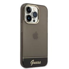 Guess  PC/TPU Camera Outline Translucent Zadní Kryt pro iPhone 14 Pro Max Black