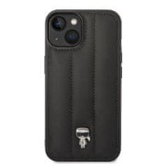 Karl Lagerfeld  Quilted Puffy Ikonik Logo Zadní Kryt pro iPhone 14 Plus Black