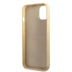 Guess  PC/TPU Glitter Flakes Metal Logo Zadní Kryt pro iPhone 14 Plus Gold